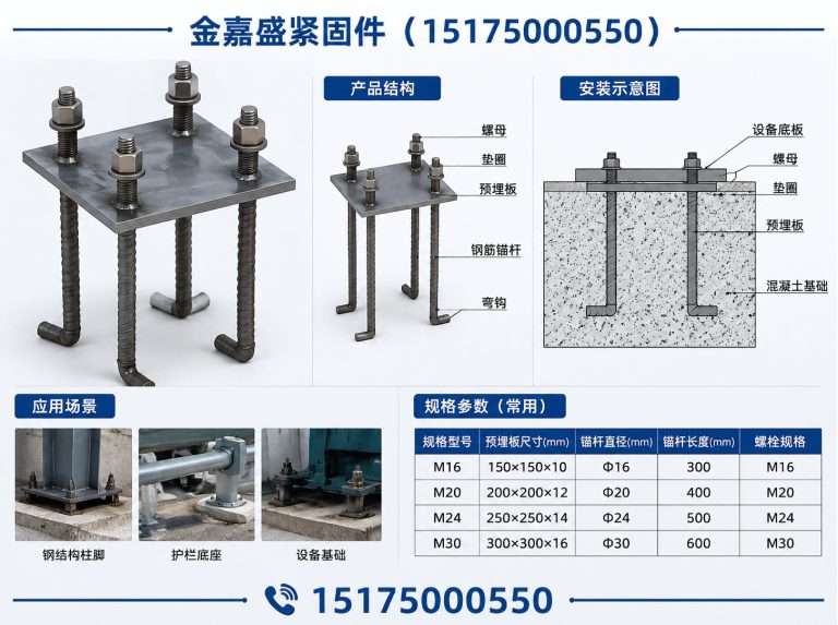 复兴区地脚螺栓展示图